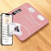 APP Intelligent Body Fat Scale Home Electronic Scale Body Weight Scale Color Pink