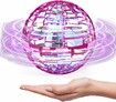 Purple Flying Orb Hover Boomerang Toy Kids Hand Controlled Mini Drone Cosmic Globe Spin Outdoor Birthday Gift Cool Stuff Boys Girls Age 6-10