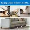 3 M Cuttable Under Couch Bed Blocker,Toy Blockers for Pets,Stop Things from Going Under Sofa Bed and Other Furniture - Hard Surface Floors Only(Black)