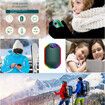 2 in 1 Electric Hand Warmers Rechargeable 10000mAh Power Bank, Winter Hot Hands Heat Pocket Heater, Double-Sided Heating Color Green