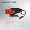 Car Heater, Portable Heater for Car, 12V 150W 2-in-1 Fast Heating & Cooling Fans for Fast Heating Defrost Defogger and Automobile Windscreen Fan