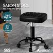 ALFORDSON Salon Stool Square Swivel Barber Hair Dress Chair Gas Lift All Black