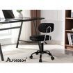 ALFORDSON Salon Stool Backrest Swivel Barber Hair Dress Chair Lina All Black