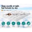 STARRY EUCALYPT Pillowtop Mattress Topper Bamboo White Protector Cover Pad 7cm Double