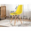 ALFORDSON 4x Dining Chairs Retro Solid Wood Steel Yellow