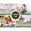 ALFORDSON 4x Dining Chairs Retro Solid Wood Steel White