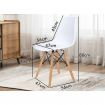 ALFORDSON 4x Dining Chairs Retro Solid Wood Steel White
