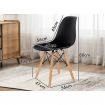 ALFORDSON 4x Dining Chairs Retro Solid Wood Steel Black