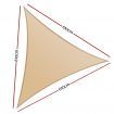 Instahut Shade Sail Cloth Shadecloth Triangle Sun Canopy 6.1x6.1x6.1M