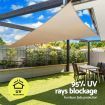 Instahut Shade Sail Cloth Shadecloth Triangle Sun Canopy 6.1x6.1x6.1M
