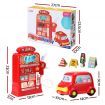 Keezi Kids Gas Petrol Station Pumper Pretend Play Toys Car Music Card Playset