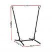 Gardeon Hammock Chair Stand Metal Frame Black