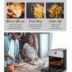 EUROCHEF 16L Digital Air Fryer Electric Airfryer Rotisserie Large Big Dry Cooker, Silver