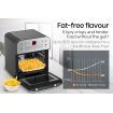 EUROCHEF 16L Digital Air Fryer Electric Airfryer Rotisserie Large Big Dry Cooker, Silver
