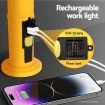 Giantz Work Light Rechargeable USB Cordless LED Lamp Hook Rotation Folding