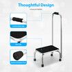 Step Stool with Handle Footstool Bed Mobility for Elderly Disability Aid Adult Bath Stand Stainless Steel Lightweight Nonslip