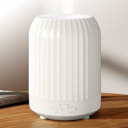 Essential Oil Diffuser for Bedroom, Quiet Humidifiers for Home, Ultrasonic 250ML Small Aroma   Diffuser, for Baby Bedroom, Hotel, Plant, White