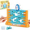 Penguin Board Games Toys, Puzzle Table Games Two-Player Building Pushing Walls for Board Games for Kids Ages 4 to 12