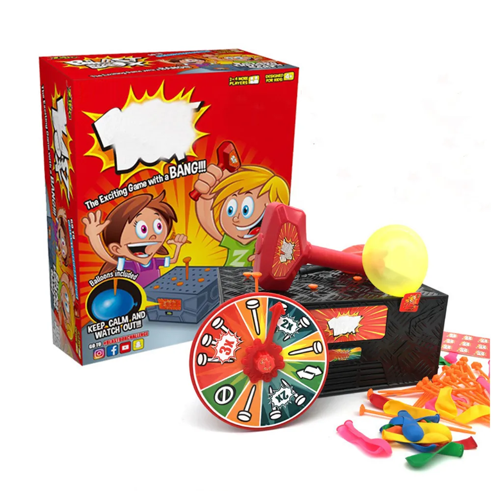 Jeu Whack A Balloon - Balloon Popping Game Interactif Avec Marteau Et Ballons Pour Fêtes Familiales Et Anniversaires