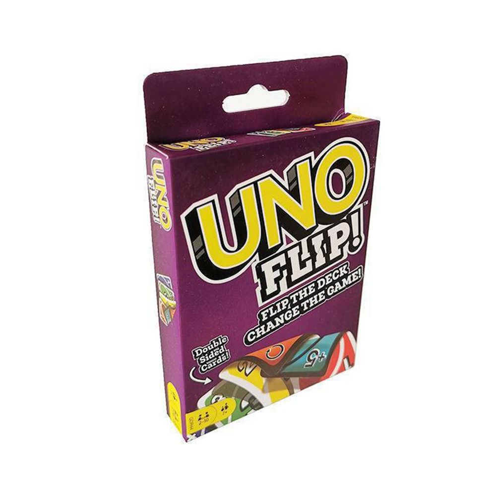 UNO FLIP, Family Card Game, with 108 Cards, Makes a Great Gift for 7 Year Olds and Up