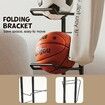 Ball Storage Rack Shelf Garage Shelving Unit Organiser Basketball Football Sports Equipment Display Stand Hook Basket Metal