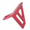 3D Multi Angle Measuring Ruler, Miter Triangle Ruler High Precision Layout Measuring Tool, Red, Imperial, Inch