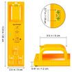 Picture Hanging Tool with Level Easy Frame Picture Hanger Wall Hanging Kit, Yellow Hanging Tool