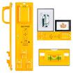 Picture Hanging Tool with Level Easy Frame Picture Hanger Wall Hanging Kit, Yellow Hanging Tool