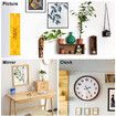 Picture Hanging Tool with Level Easy Frame Picture Hanger Wall Hanging Kit, Yellow Hanging Tool