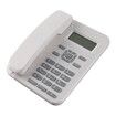 Landline Phones Corded Telephone with Speaker Display Landline Phone Big Button Landline Phones with Caller Identification Telephone, White