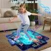 LED Light Dance Music Mat with 6-Button Wireless BT Connect,Music Dance Game Kids Birthday Gifts for Girl Boy,Play Kid Dance Pad