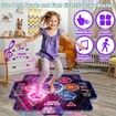 LED Light Dance Music Mat with 6-Button Wireless BT Connect,Music Dance Game Kids Birthday Gifts for Girl Boy,Play Kid Dance Pad