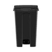 Black Rubbish Bin Pedal Kitchen Recycle Dustbin Waste Trash Can 87L Plastic Garbage Wheelie Stepbin Basket Flip Top Lid