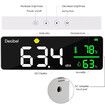 Sound Level Meter with Large LED Display Decibel Temperature Humidity Wall Hanging Noise Monitor