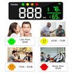 Sound Level Meter with Large LED Display Decibel Temperature Humidity Wall Hanging Noise Monitor