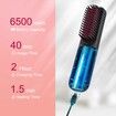 Cordless Hair Straightener Brush,Rechargeable Portable Straightening Brush for Women, Mini Negative Ion Hot Comb for Travel 3 Temperature Settings