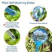 Plant Watering Globes,10pcs Plastic Plant Automatic Water Bulbs Flower Self Feeder Balls Irrigation Device Auto Waterer Planter Insert Stakes for Indoor Outdoor Garden Potted While Away on Vacation