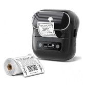 Phomemo M220 Label Maker With 1 Roll Label, 3.14 Inch Barcode Label Printer, Portable Sticker Maker Machine for Barcode, Name, Address, Labeling, Mailing, Home, Office and Small Business, Compatible with Phones and PC, Black