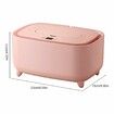 Wet Wipes Dispenser Intelligent Adjustable Temperature, Portable Wipes Warmer for Babies (Pink)