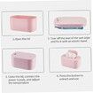 Wipe Warmer LED Display Adjustable, Portable Baby Wipe Dispenser for Home Car Travel (Pink)