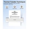 Phomemo Exclusive Thermal Transfer Ribbon for P831 Portable Printer, Supports A4 and US Letter Paper Wireless Bluetooth Printing for P831 Inkless Printer at Home Office, Outdoor, 2 Rolls