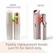 Generation 3 Replacement Heads for Finishing Touch Flawless Facial Hair Remover,Double Precision Replacement Blades Heads Compatible with New Flawless Gen 3,6 pack