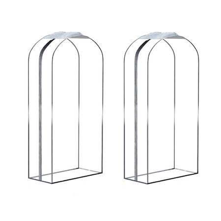 Set of 2 102cm Gusseted All Clear Garment Bags for Hanging Clothes Ideal for Shirts Coats Dresses Closet Storage