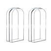 Set of 2 102cm Gusseted All Clear Garment Bags for Hanging Clothes Ideal for Shirts Coats Dresses Closet Storage