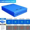 Queen Size Mattress Bag 8 Handles Extra Thick Reusable Storage Cover Wide Opening Zippers Moving Mattress Bag Protector Blue