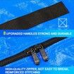 Queen Size Mattress Bag 8 Handles Extra Thick Reusable Storage Cover Wide Opening Zippers Moving Mattress Bag Protector Blue