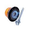 Solar Powered LED Strobe Lights Wireless Waterproof Yellow Beacon Portable Rotating Warning Lights for Vehicles Tow Trucks School Buses