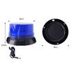 Solar Powered LED Strobe Lights Wireless Waterproof Blue Beacon Portable Rotating Warning Lights for Vehicles Tow Trucks School Buses