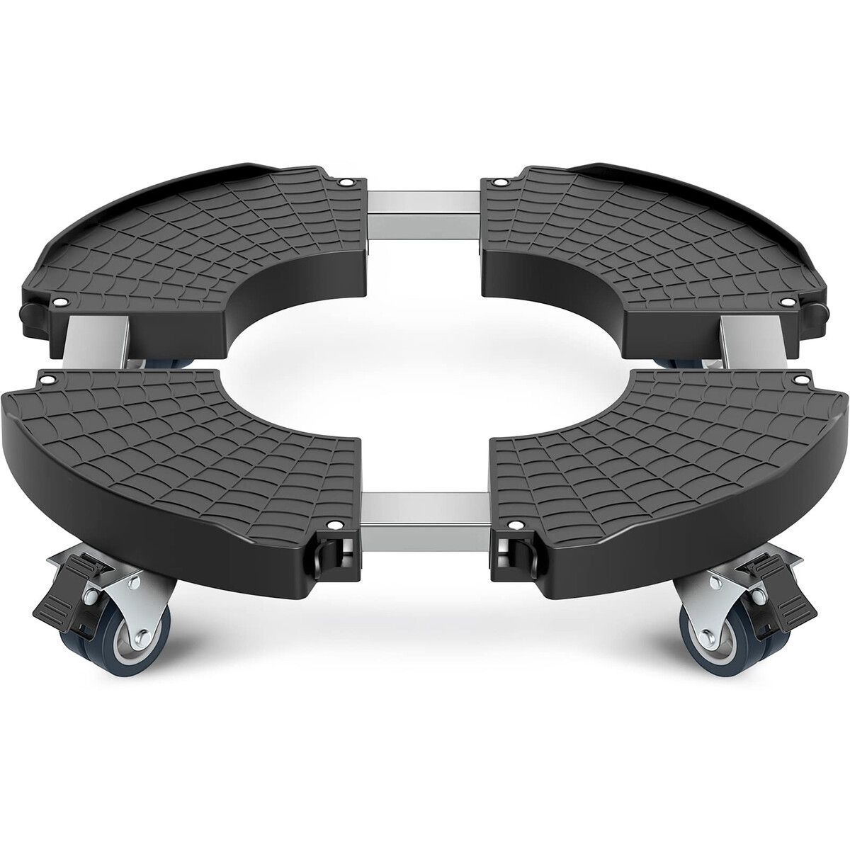 Plant Caddy Plant Stand with Wheels,Heavy Duty Plant Roller Base 15-22 Inch Adjustable,Palnt Wheel Base 440 LBS,Large Potted Planter Cart Dolly for Flower Mover,Black,1 Pack