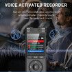 64GB Digital Voice Recorder with Playback for Lectures Meetings, 1536Kbps Sound Audio Recorder Dictaphone Recording Device with Recording Monitoring, Password